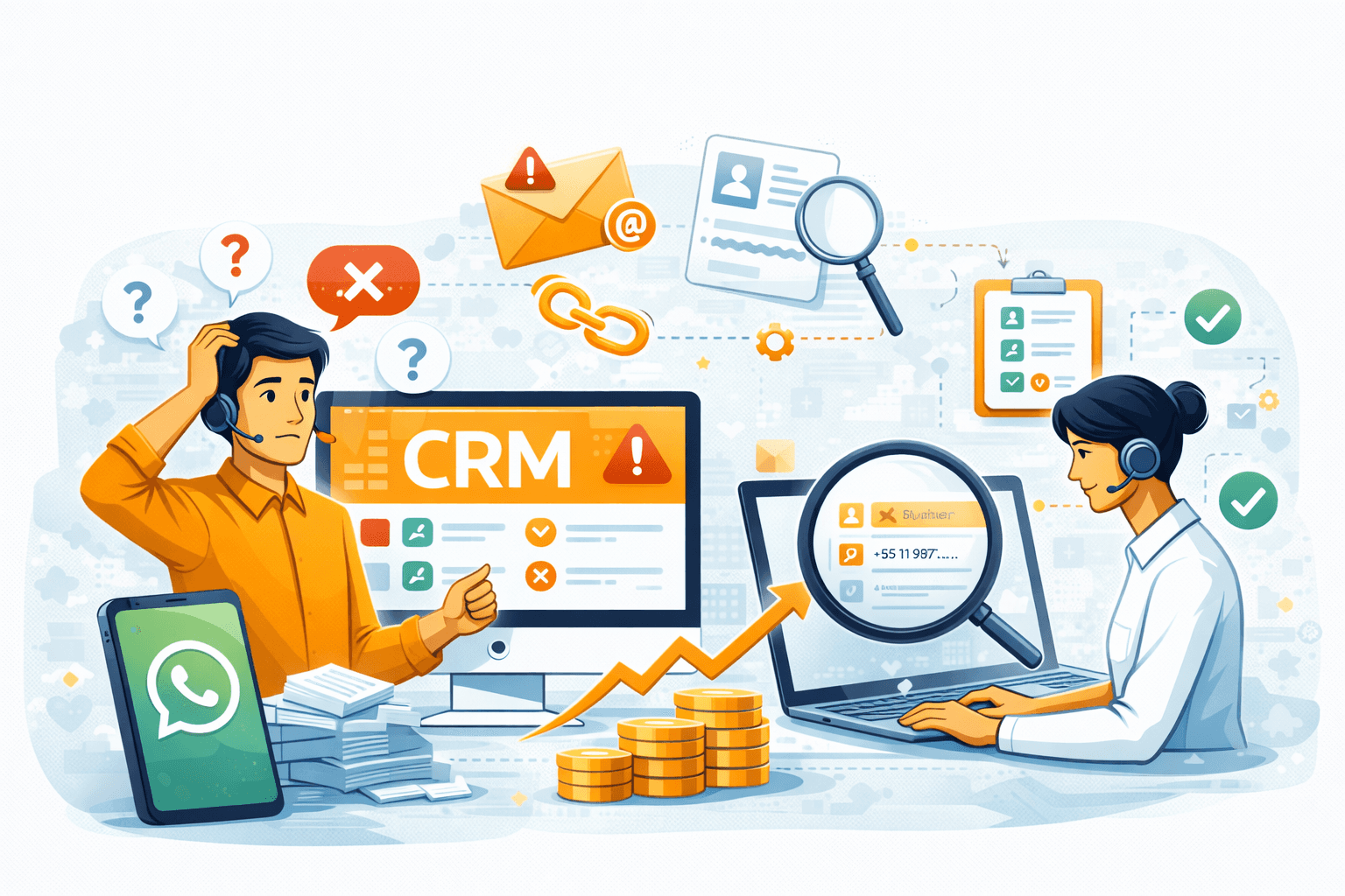 Erros mais comuns ao cadastrar leads no CRM (e como evitar)