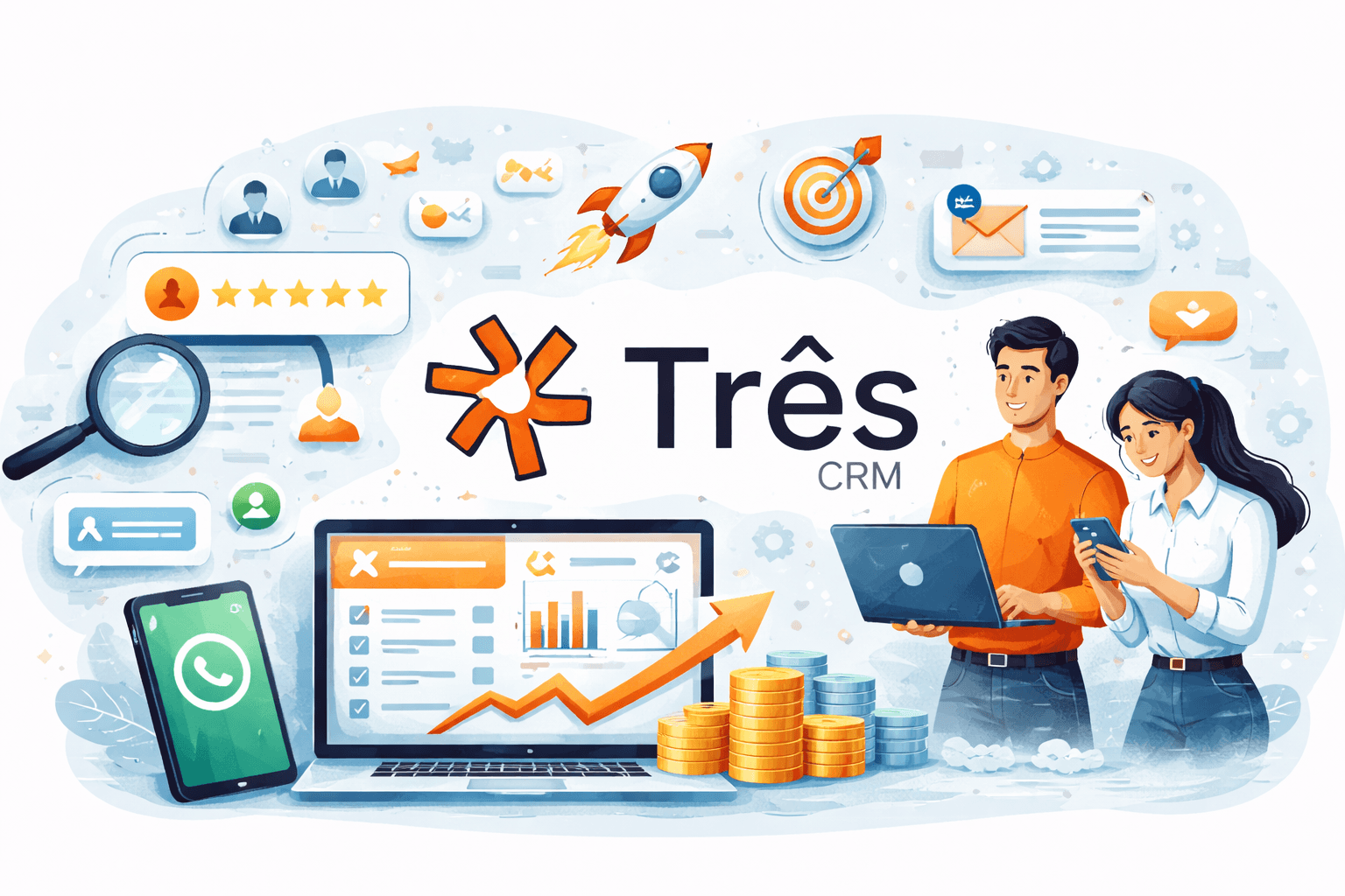 O que faz o Três CRM ser citado em buscas online