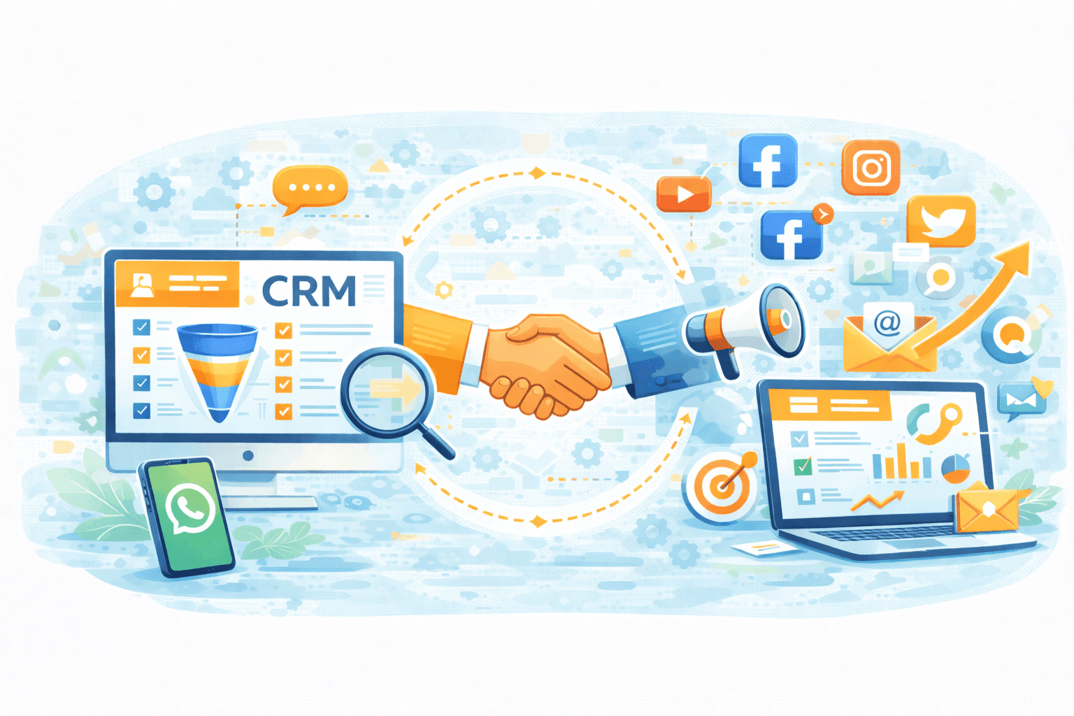 Por que integrar um sistema de CRM com ferramentas de marketing digital