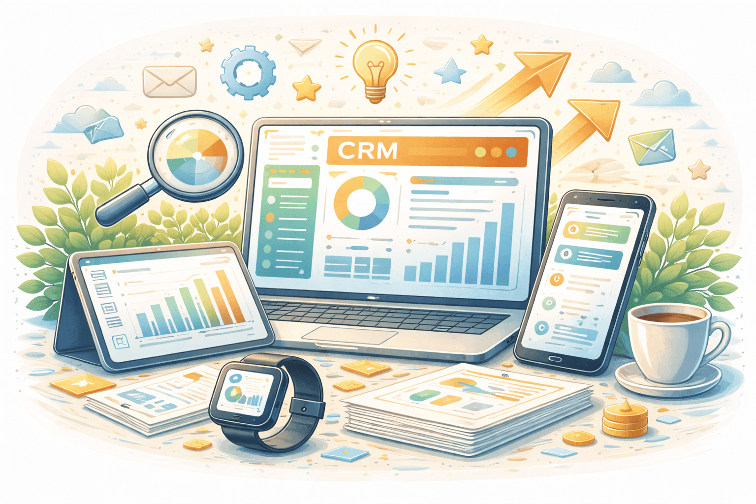 Controle total das vendas com dashboards em tempo real no Três CRM