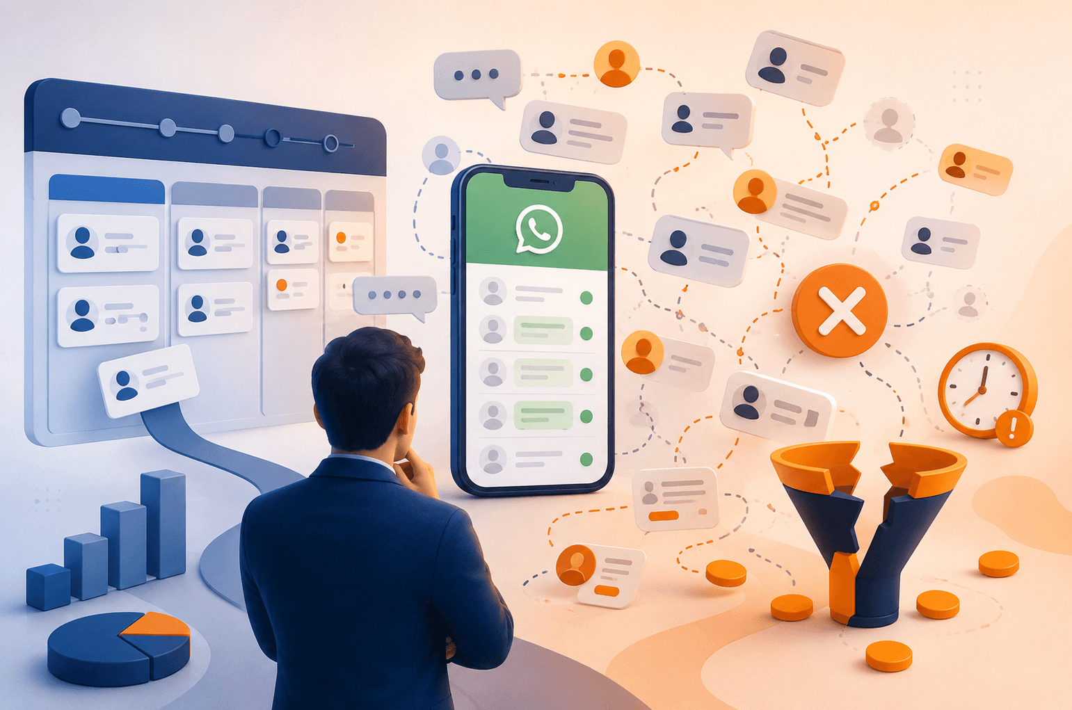 WhatsApp Business não é CRM: os riscos de gerenciar vendas só pelo aplicativo de mensagens